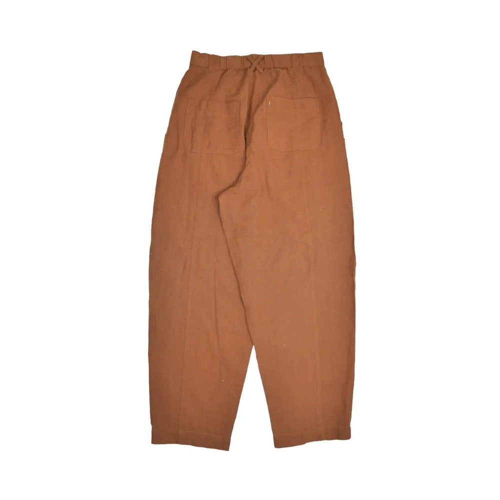 Urban Outfitters Pants Womens 4 Brown Cargo Linen Blend Relaxed Carpenter 28x26 - Picture 4 of 6